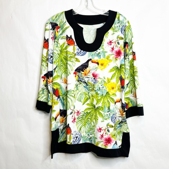 Soft Surroundings Tropical Paradise Tunic (XL) - Picture 2 of 9